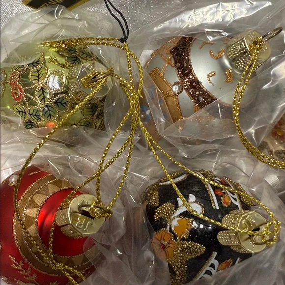 Joan Rivers Set/12 Mini Russian Inspired Egg Ornaments - Picture 7 of 13